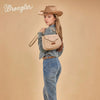 Wrangler Womens Aztec Saddle Crossbody Bag Tan - WG333-2003TN