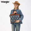 Wrangler Womens Aztec Studded Denim Tote/Crossbody Bag Jean - WG435-8119JN