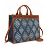 Wrangler Womens Aztec Studded Denim Tote/Crossbody Bag Jean - WG435-8119JN