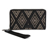 Wrangler Womens Aztec Studded Wallet/Wristlet Black - WG435-W006BK