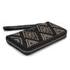 Wrangler Womens Aztec Studded Wallet/Wristlet Black - WG435-W006BK