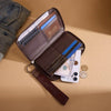 Wrangler Womens Aztec Studded Zip-Around Wallet Coffee - WG333-W006CF
