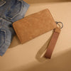 Wrangler Womens Aztec Studded Zip-Around Wallet Light Brown - WG333-W006LBR