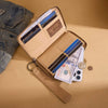 Wrangler Womens Aztec Studded Zip-Around Wallet Tan - WG333-W006TN
