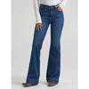Wrangler Womens BESPOKE High Rise Trouser Jeans Reina (Blue - Dark) - 112382765