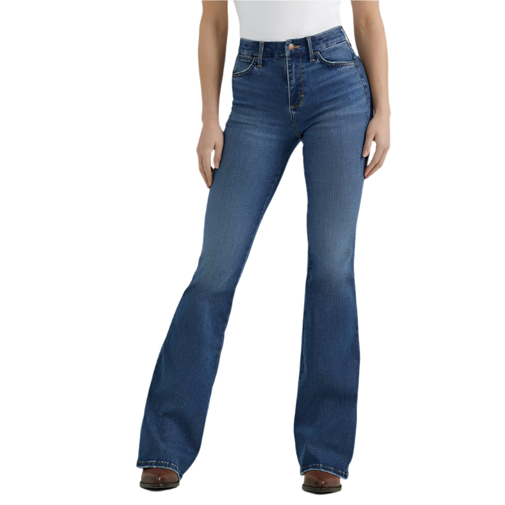 Wrangler Womens Bespoke Flare Jeans Lily - 112359281