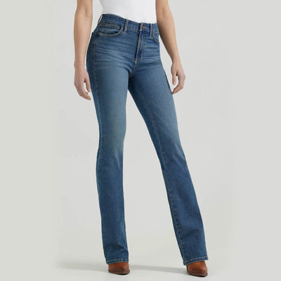 Wrangler Womens Bespoke High Rise Bootcut Jeans