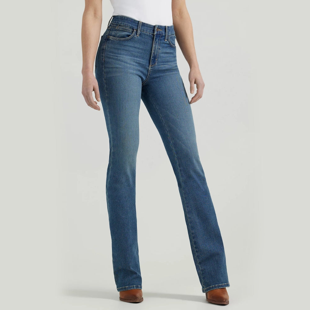 Wrangler Womens Bespoke High Rise Bootcut Jeans Ada - 112359279