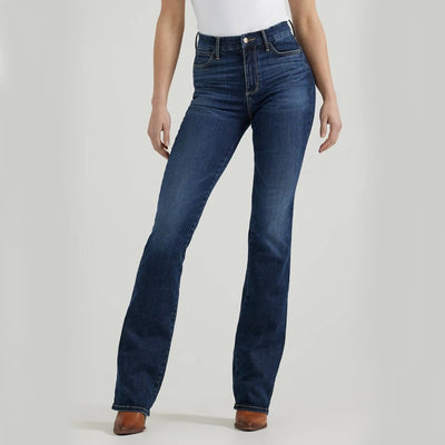 Wrangler Womens Bespoke High Rise Bootcut Jeans