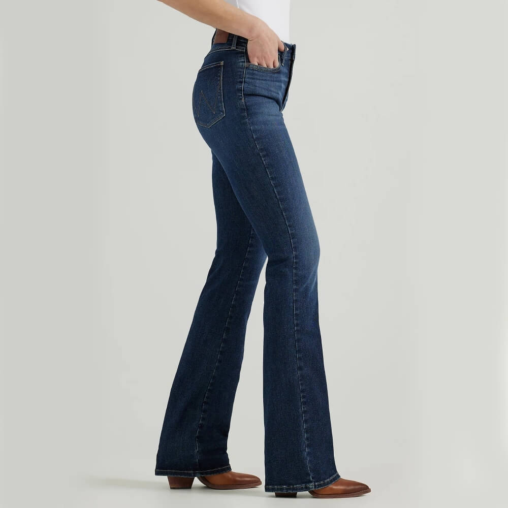 Wrangler Womens Bespoke High Rise Bootcut Jeans