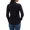 Wrangler Womens Black Button Down Shirt - 112358012