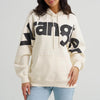 Wrangler Womens Bold Logo Hoodie White - 112353129