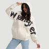 Wrangler Womens Bold Logo Hoodie White - 112353129