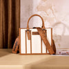 Wrangler Womens Braided Tote Bag Beige/Brown - WG336-8120SBG-BR