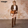 Wrangler Womens Braided Tote Bag Brown - WG336-8120SBR