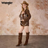 Wrangler Womens Braided Tote Bag Coffee/Beige - WG336-8120SCF-BG
