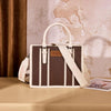 Wrangler Womens Braided Tote Bag Coffee/Beige - WG336-8120SCF-BG