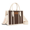 Wrangler Womens Braided Tote Bag Coffee/Beige - WG336-8120SCF-BG