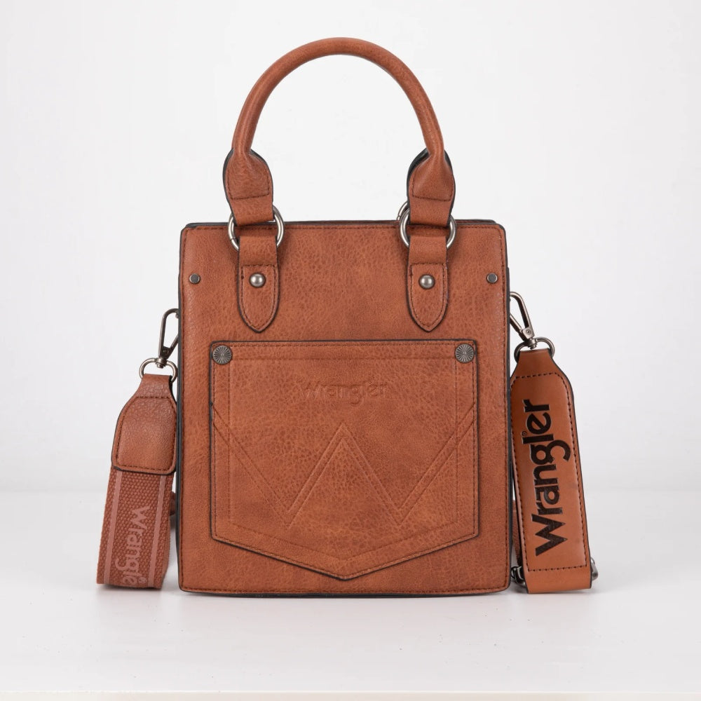 Wrangler Womens Brown Mini Tote/Crossbody