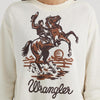 Wrangler Womens Bucking Cowboy Waffle Thermal T-Shirt