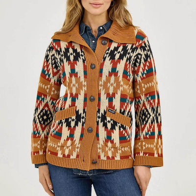 Wrangler Womens Western Pattern Cardigan