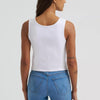 Wrangler Womens Cherry Boots Graphic Ribbed Tank Top Bright White - 112375858