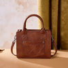 Wrangler Womens Chevron Stitch Tote Crossbody Bag Brown - WG480-518BR