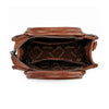 Wrangler Womens Chevron Stitch Tote Crossbody Bag Brown - WG480-518BR