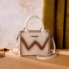Wrangler Womens Chevron Stitch Tote Crossbody Bag Tan - WG480-518TN