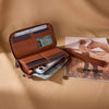 Wrangler Womens Chevron Stitch Zip Around Wristlet Wallet Brown - WG480-W006BR