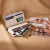 Wrangler Womens Chevron Stitch Zip Around Wristlet Wallet Tan - WG480-W006TN