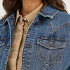 Wrangler Womens Classic Fit Denim Jacket Dark Denim - LWJ701D