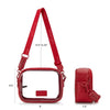 Wrangler Womens Clear Crossbody Bag/Stadium Bag Red - WG229-603RD