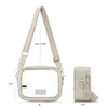 Wrangler Womens Clear Crossbody/Stadium Bag Beige - WG229-603BG