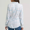 Wrangler Womens Country Toile Western Slim Snap Shirt - 112375191