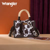 Wrangler Womens Cow Print Tote/Crossbody Coffee - WG386-8120SCF