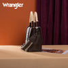 Wrangler Womens Cow Print Tote/Crossbody Coffee - WG386-8120SCF