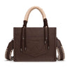 Wrangler Womens Cow Print Tote/Crossbody Coffee - WG386-8120SCF