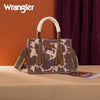 Wrangler Womens Cow Print Tote/Crossbody Light Coffee- WG386-8120SLCF