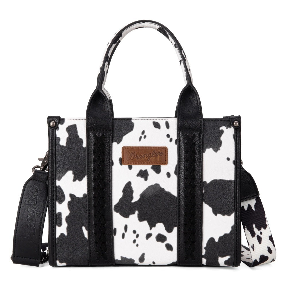 Wrangler Womens Cow Print Tote/Crossbody