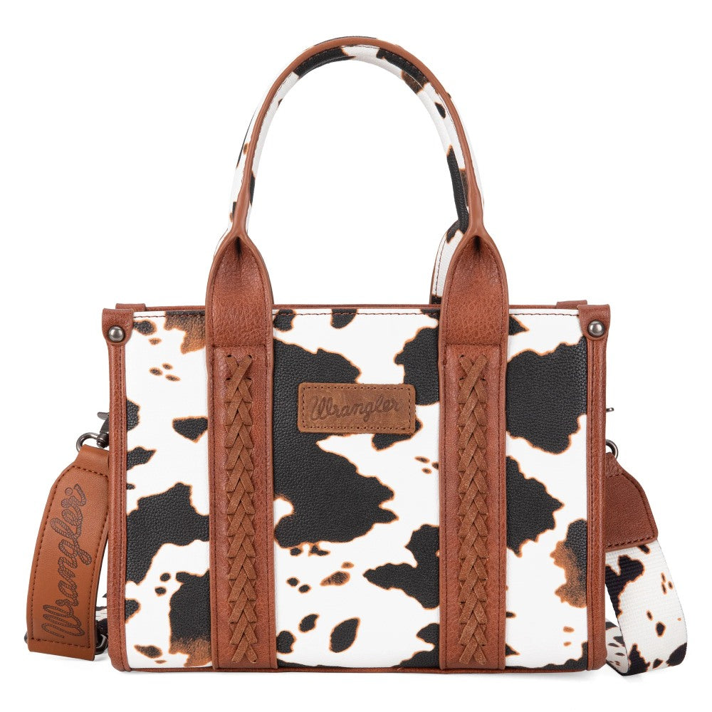 Wrangler Womens Cow Print Tote/Crossbody