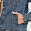 Wrangler Womens Classic Fit Denim Jacket Dark Denim - LWJ701D