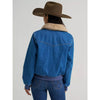Wrangler Womens Denim Sherpa-Lined Bomber Jacket Denim - 112382738