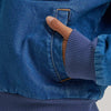 Wrangler Womens Denim Sherpa-Lined Bomber Jacket Denim - 112382738
