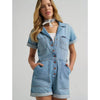 Wrangler Womens Denim Snap Utility Romper Light Denim - 112379510