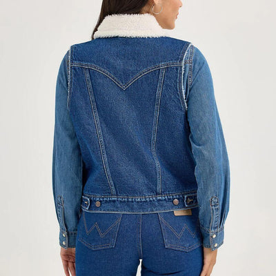 Wrangler Womens Denim Vest Mid - 112368298