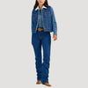 Wrangler Womens Denim Vest Mid - 112368298