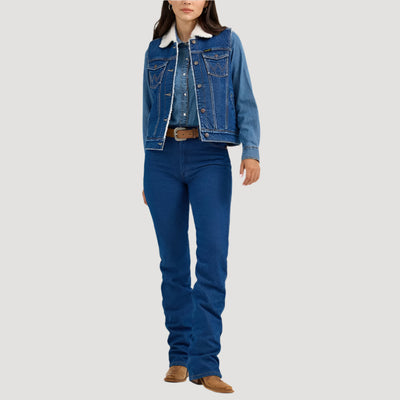 Wrangler Womens Denim Vest Mid - 112368298