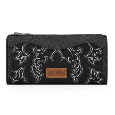 Wrangler Womens Embroidered Bi-Fold Wallet