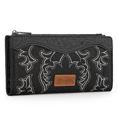 Wrangler Womens Embroidered Bi-Fold Wallet